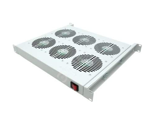 19дюйм Вентиляторный модуль, 9 вентиляторов с термостатом