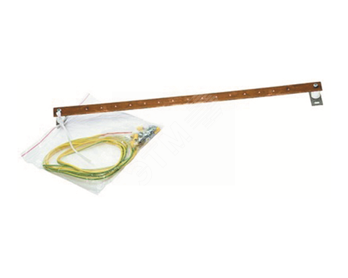 Шина заземления 19дюймовая медная