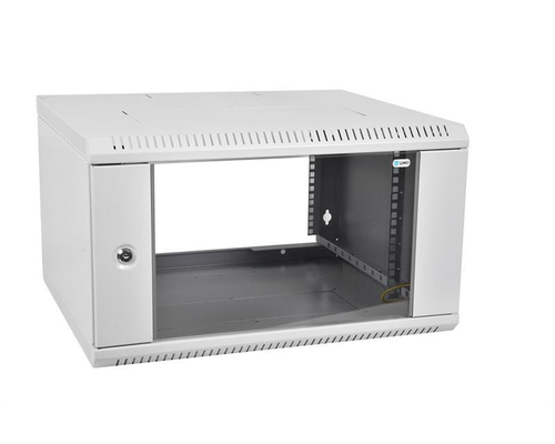 Шкаф металлический со сплошной дверцей, навесной, 9U, 500х600х400 мм, черный