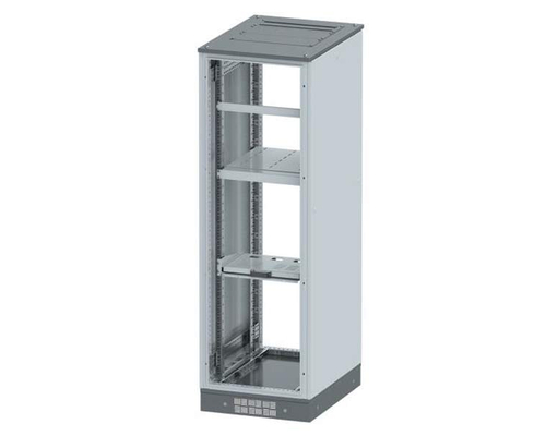 Шкаф напольный 42U 600х800мм без дверей в комплекте перфорированый цоколь с щеточным вводом/крыша не укомплектована