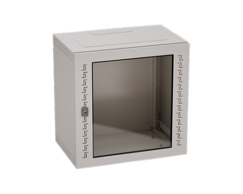 Шкаф телекоммуникационный навесной 12 U (600х600х400) дверь стекло