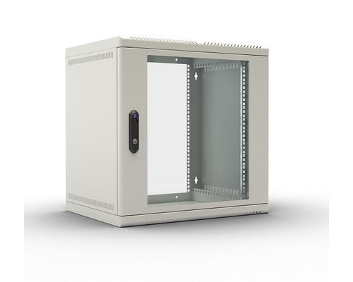 Шкаф телекоммуникационный навесной 9U (500х600х650) дверь стекло RAL7035