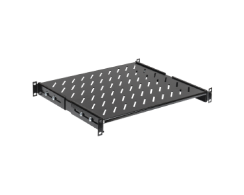 Полка 19дюйм усиленная стационарная  глубиной 600мм черная