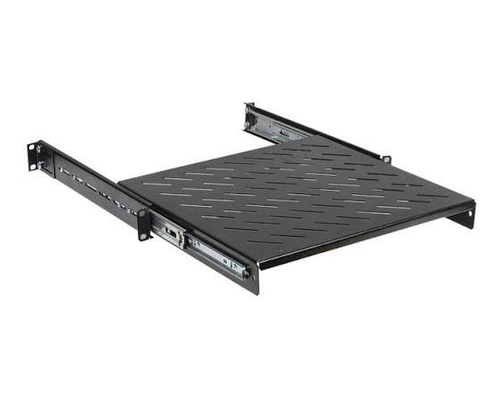Полка 19дюйм выдвижная  глубиной 400 мм черная