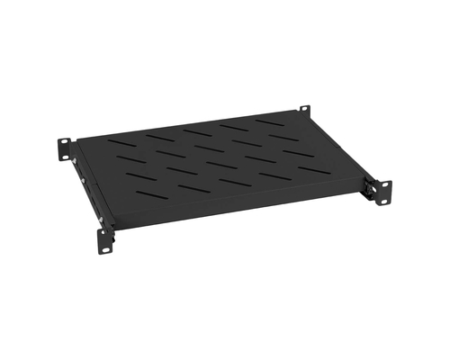 Полка 19дюйм выдвижная  глубиной 600 мм черная