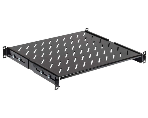 Полка стационарная 19 дюймов Г=600мм черная