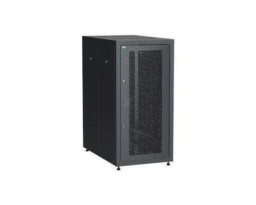 Шкаф LINEA E 47U 600х1000мм двери 2шт перфорированная и металл черный