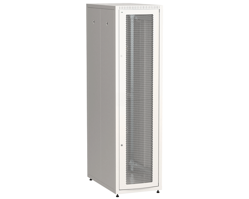 Шкаф LINEA E E 42U 600х800мм двери 2шт            перфорированная и металлическая черный