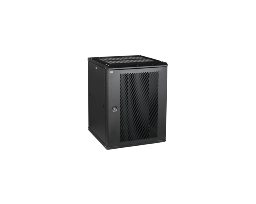 Шкаф LINEA W 12U 600x600 мм дверь перфорированная RAL9005