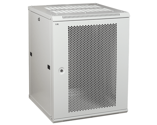 Шкаф LINEA W 18U 600x450 мм дверь перфорированная RAL7035