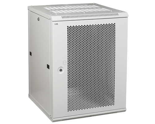Шкаф LINEA W 9U 600x450 мм дверь перфорированная RAL7035