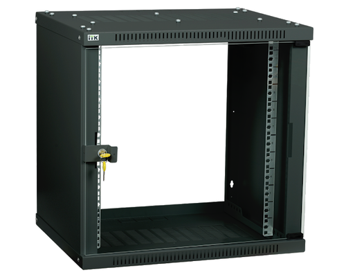 Шкаф LINEA WE 15U 600x650мм дверь стекло черный