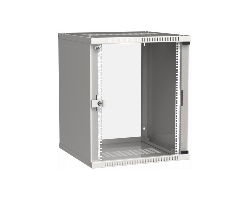 Шкаф LINEA WE 15U 600x650мм дверь стекло серый