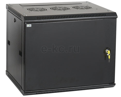Шкаф настенный 19 LINEA W 6U 600x450мм металлическая дверь RAL9005