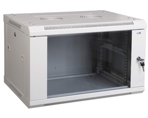 Шкаф настенный 19 LINEA W 9U 600x600мм металлическая дверь RAL9005