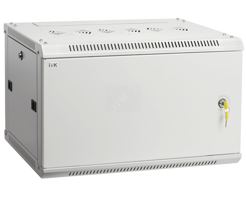 Шкаф настенный ITK LINEA W 15U 600x450 мм дверь металл в сборе, серый