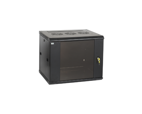 Шкаф настенный ITK LINEA W 18U 600x450 мм дверь стекло в сборе, черный