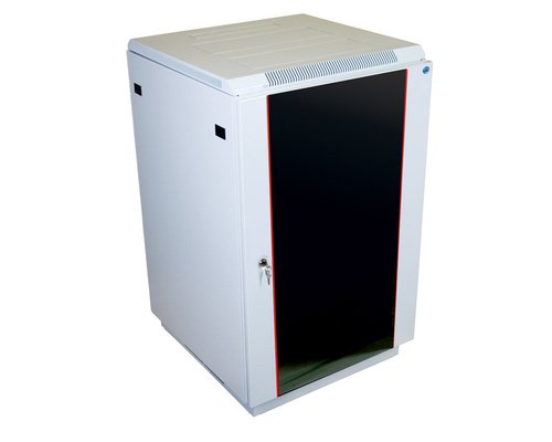 Шкаф сетевой 19 LINEA N 18U 800х800мм перфорированная передняя дверь задняя металлическая черный