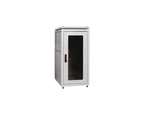 Шкаф сетевой 19 LINEA N 33U 600х1000 мм стеклянная передняя дверь, задняя перфорированная черный