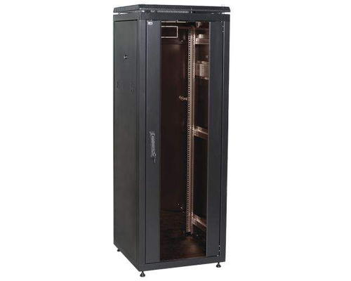 Шкаф сетевой 19дюйм ITK LINEA N 18U 600х800 мм металлическая передняя дверь черный
