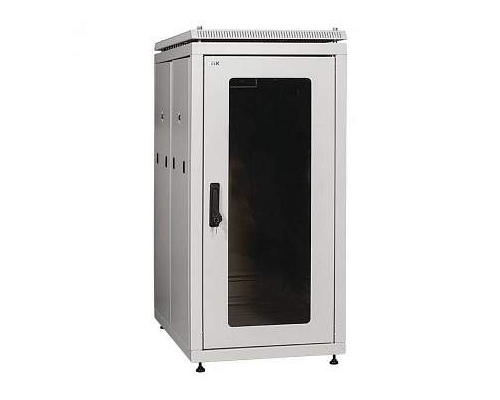 Шкаф сетевой 19дюйм ITK LINEA N 18U 600х800 мм перфорированная передняя дверь черный