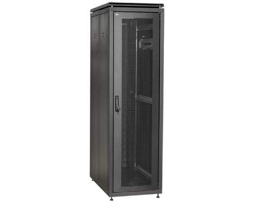 Шкаф сетевой 19дюйм ITK LINEA N 24U 600х800 мм перфорированная передняя дверь черный