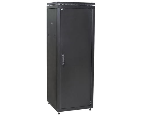 Шкаф сетевой 19дюйм ITK LINEA N 38U 600х800 мм металлическая передняя дверь черный