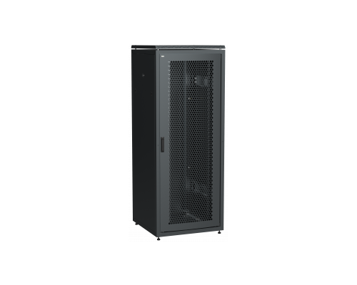 Шкаф сетевой 19дюйм ITK LINEA N 38U 600х800 мм стеклянная передняя дверь, задняя металлическая черный
