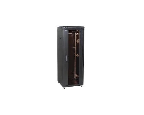 Шкаф сетевой 19дюйм ITK LINEA N 42U 600х600 мм перфорированная передняя дверь черный