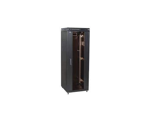 Шкаф сетевой 19дюйм LINEA N 18U 600х1000 мм стекл передняя дверь черный