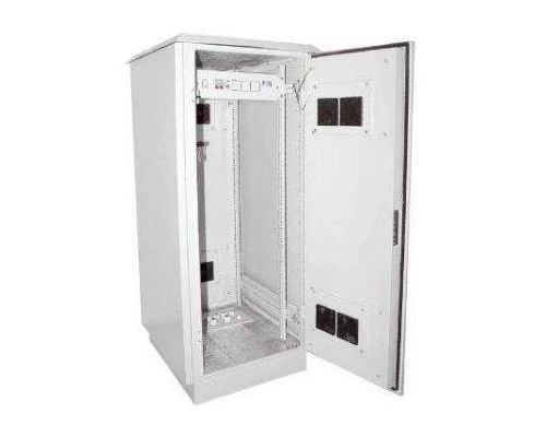 Шкаф уличный 19дюйм 9U 650x600 IP55 металл дверь серый