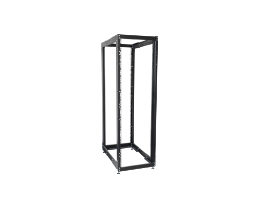 Стойка двухрамная 42U 600x800 мм глубина регулируемая с шагом 100мм до 1000мм черная