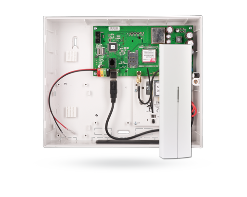 JA-101KR-LAN3G Охранно-пожарная контрольная панель со встроенным коммуникатором стандарта 3G/LAN и радиомодулем