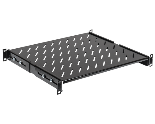 Полка 19дюйм усиленная стационарная  глубиной 400мм черная