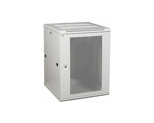 Шкаф LINEA W 18U 600x600 мм дверь перфорированная RAL7035