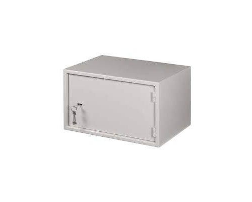 Шкаф настенный антивандальный пенального типа 7U Ш520хВ320хГ400мм OEM серый