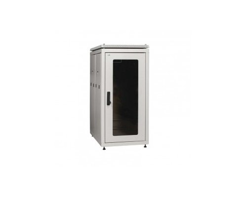 Шкаф сетевой 19дюйм LINEA N 47U 600х1000 мм стекл передн дверь задн перф серый