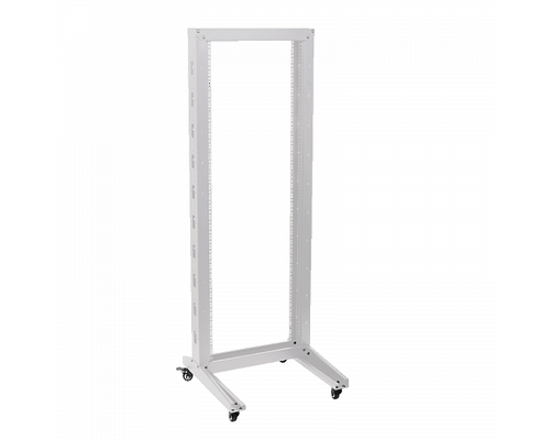 Стойка 19дюйм однорамная 47U 600x600 на роликах серая