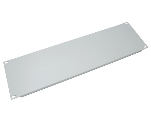 Фальш-панель на 3U алюминиевая с порошковым покрытием цвет серый