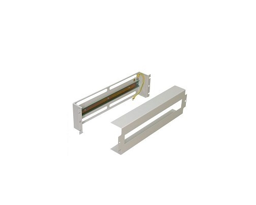 Панель с DIN-рейкой тип TS-35 1ряд 18 единиц 17.5мм 3U 19 дюймов серый