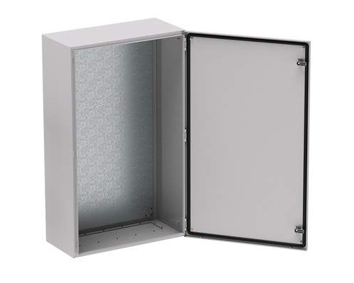 Шкаф электрический SWN 800х600х300 (ВхШхГ) c монтажной панелью IP65 серый RAL7035