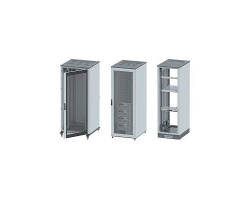 Шкаф напольный 19дюйм 45U 2096х800х800мм (ВхШхГ) перед и задн двери сталь черный