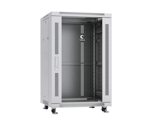 Шкаф настенный 19 дюймовый SD2 18U 871x600х500 трехсекционный серый (собранный)