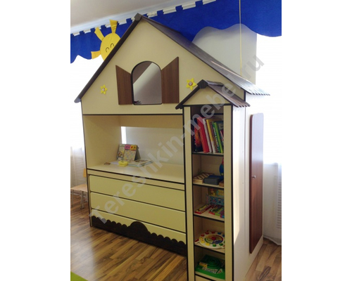 Горка Кровать 3-х ярусная Теремок