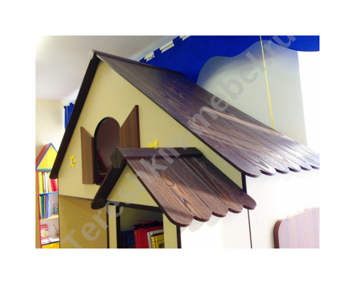 Горка Кровать 3-х ярусная Теремок