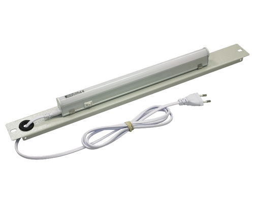 Комплект освещения со светодиодной лампой (LED) 19 1U с выключателем серый