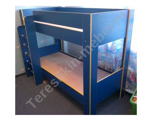 Кровать детская двухъярустная с лесенкой