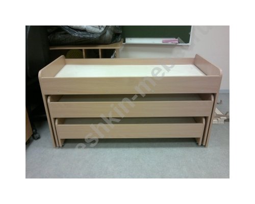 Кровать детская трехъярусная выкатная