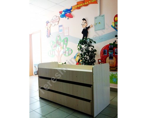 Кровать детская трехъярусная выкатная