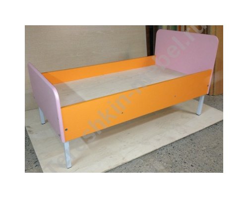 Кровать одноместная из МДФ для детского сада